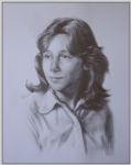 Kobieta, portret ołówkowy