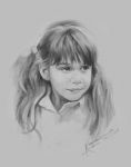 Portret  dziewczynki w ołówku